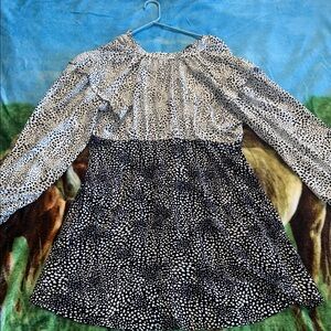 ASOS Maternity Black and White Polka Dot Dress